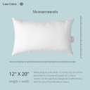LANE LINEN 12x20 Pillow Insert - Set of 4 White Decorative Pillow for Sofa Bed, Fluffy Pillow Inserts for Throw Pillow Covers, Throw Pillows for Bed, Couch Pillows for Living Room, Bed Pillows