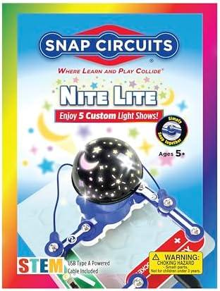 Night Light for Kids | Includes 5 Light Shows | Ages 5+ | Rotating Night Light Projector