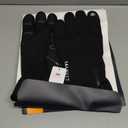 -10 Waterproof Winter Gloves for Men & Women, 5-Layer Ski & Snow Gloves for Cold Weather, Breathable Warm Gloves with Touch Screen Fingers (X-Large, Black)