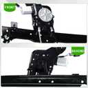 Rear Right Passenger Side Power Window Regulator with Motor Assembly Compatible for 1999-2009 Cadillac Escalade/Chevy Avalanche Silverado Suburban Tahoe/GMC Sierra Yukon XL, Replace 741-579