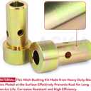 GELASKA 3 Pack TK95029 Quick Hitch Adapter Bushing Kit and S07070200 Cat 1 Top Link Pin and S07090100 Lynch Pin with Ring for Category I 3-Point Hitch Tractors