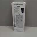 ZigBee Smart Power Strip Surge Protector,Smart Fast Charge, 4 Individually Controlled Outlets, Compatible with Alexa Google Home Phiilps HUE, Black