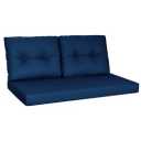 Outdoor Cushions Set of 2 Navy 48 x 20 in