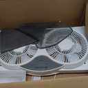 Comfort Zone Twin Window Fan with Remote Control, Removable Cover, Reversible, 9 inch, 3 Speed, 3 Function, Expandable, Exhaust, Airflow 8.40 ft/sec, Ideal for Home, Kitchen, Bedroom & Office, CZ310R (White)