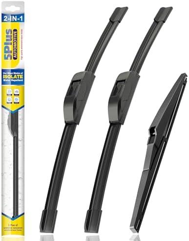 5 PLUS® Silicone Windshield Wiper Blades Replacement for 2021-2014 JEEP Grand Cherokee Wiper Blades(Set of 3),Automotive Replacement Windshield Wiper Blades-22"/21"/11"
