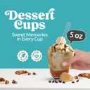 50 Pack 5 oz Plastic Dessert Cups with Lids and Spoons Plastic Parfait Cups for Appetizer and Desserts be it, Mousse, Tiramisu, Pudding, or salads - Perfect for Parties