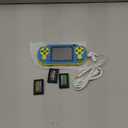 16 Bit Handheld Game for Kids, Video Game Player with Built in 230 HD Games, 3.0'' Screen Retro Electronic Machine with 3 Cartridges, Portable Rechargeable Games for Ages 3-12(Blue)