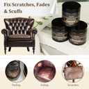 2025 New Advanced Leather Recoloring Balm,Beige Leather Repair Kit for Furniture,Leather Dye Filler,Couch Paint and Repair,Leather Color Restorer for Couches,Leather Scratch Remover for Car Interior