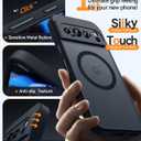 CANSHN Magnetic for Google Pixel 9 Pro Case(6.3 Inch), Upgraded [Full Camera Protection] [Compatible with MagSafe] [Translucent Matte] Shockproof Protective Phone Cover, Black
