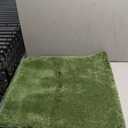 AROGAN Luxury Long Bathroom Runner Rug, 24x48 Inch Thick Soft and Absorbent Microfiber Non Slip Bath Mat, Rubber Backing Quick Dry Rugs Carpets, Machine Washable Plush Mats for Shower Floor, Green