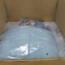 LUCID 4 Inch Gel Memory Foam Mattress Topper, Ventilated Design, Ultra Plush, CertiPUR-US Certified, Twin,Blue