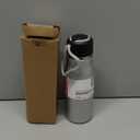 Small Water Bottle 12 oz, Dusgut Insulated Water Bottle,Stainless Steel,Wide Mouth Portable Lid,Silver