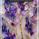 Esdot for iPhone 17 Pro Case Cute - Wireless Charging Compatible  Dual-Layer Soft Silicone + Hard Shell - Wildflower Design - Protective Phone Cover for Women Girls - Lavender