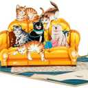 Daisy Pop Up Cards, White Daisy, Butterfly, 3D Greeting Cards, Gifts for Birthday, Mothers Day, Valentines Day, Mom, Wife, Girlfriend, Sister, 5x7 - Includes Envelope And Message Note