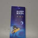 Mavogel Cotton Sleep Mask - 100% Handmade, Light Blocking Sleep Eye Mask with Updated Bending Nose Design, Soft Sleeping Mask for Women Men, for Sleep/Office/Naps, Includes Travel Pouch (Starry Blue)