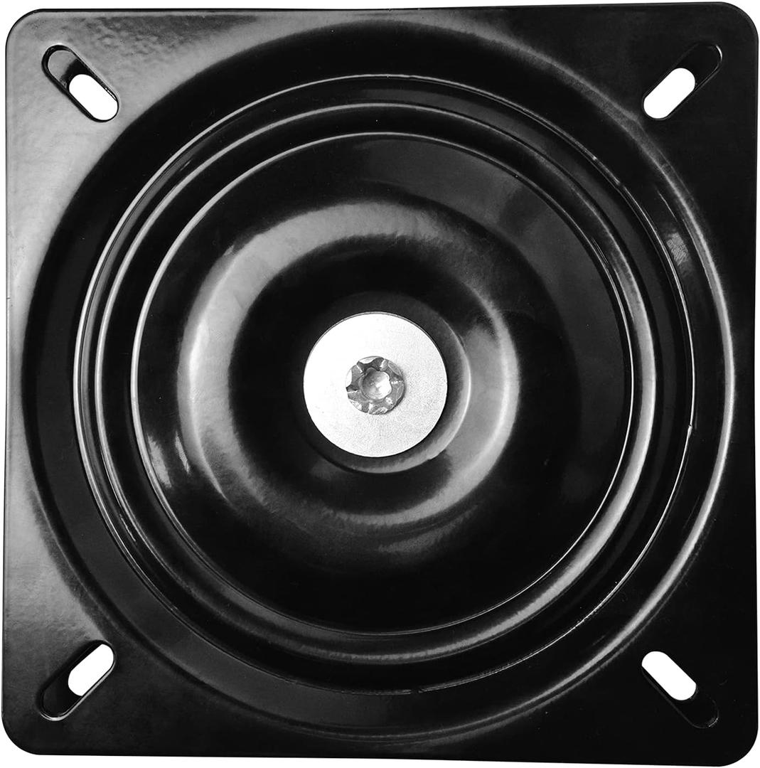 MySit 10" (245mm) Square Heavy Duty Swivel Replacement for Recliner Chair or Furniture - Ball Bearing Swivel Plate Mechanism - Flat (10-Inch - 1pc)