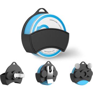 Holster Clip Compatible with ZYN/NZE/Alpha, Silicone Pouch Tin Holder for Car Sun Visor/Vent/Belt, High-Temperature Resistant, Great Gift for Zyn Pouch Users for Daily Use (Black)