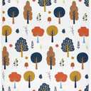 4 x Pfrewn Cute Autumn Forest Trees Leaves Hand Towels for Bathroom Fall Autumn Harvest Rustic Kitchen Dish Hanging Towels Multipurpose for Bath Shower Guest Towel Thanksgiving Decorations 16x30 in