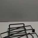 Carton Storage Rack, Portable Cardboard Recycling Organizer Stand with Caster Wheels to Store, Transport Cardboard for Home Warehouse Shipping Station, 12.2x10.2x17.1in (Black)