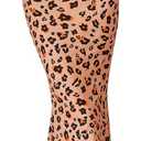 PRETTYGARDEN Maxi Dresses for Women 2025 Summer Halter Leopard Print Backless Sexy Bodycon Cocktail Beach Long Dress (Pink, L)