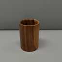 UPIT Wooden Kitchen Countertop Tool Utensil Holder Crock for Spoons Spatula Straw Cutlery Accessories Utensils Storage, 4" x 6"