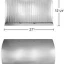 Hongso 27 Inches Ash Pan Fits Chargriller 1224, 1324, 2121, 2222, 2727, 2828, 2929 Charcoal Grills, Charbroil 17302056 Grill Repair Replacement Part with Fire Grate Hanger