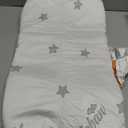 Bassinet Mattress Pad 15"x 30", Oval Shaped with Removal Zippered Cover, Waterproof Breathable Soft Foam