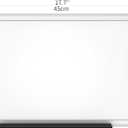 VIZ-PRO Magnetic Whiteboard/Dry Erase Board, 18 X 12 Inches, Includes 1 Eraser & 2 Markers & 4 Magnets