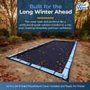 Blue Wave Arctic Armor 12x24-ft Rectangular In-Ground Pool Winter Cover