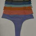 Wealurre Women's Microfiber Low Rise No Show Thong Pantie, Small