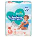 Pampers Splashers Swim Diapers Disposable Swim Pants, Medium (20-33 lb), 18 Coun