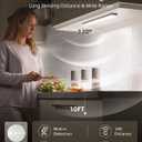EZVALO 3-Pack Under Cabinet Lighting with Charging Station, 1800mAh Rechargeable Wireless Motion Sensor Lights, 3 Color Temps, Dimmable, Timer, Magnetic, with Remote Control for Kitchen, Closet