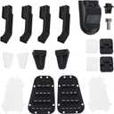 RC Plastic Door Handle Fuel Tank Cap Door Hinge Hood Grille Cover Grille Decoration Accessories Compatible with Traxxas TRX-4 TRX4 1/10 RC Crawler