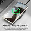 TEAUGHT Compatible with Samsung Galaxy S25 Ultra Case Cute Pattern Leopard Cheetah Print Shockproof Cover Silicone Phone Case for Girls Women -White