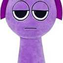 Sprunki Plush Toys Sprunky Wenda and Gray Plushies Sprunki Plushes Soft and Funs Stuffed Toys Dolls for Fans and Friends Birthday for Girls Boys (Purple)