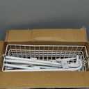 Delamu Large Over the Door Pantry Organizer, 6-Tier Metal Pantry Door Organization and Storage for Easy Install, Hanging Spice Rack Seasoning Shelves for Cabinet & Kitchen, D6.7xW17.5xH53.7 in, White