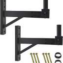 Speaker Wall Mount,Wall Speaker Mount Brackets for Professional Audio,PA Speakers,Hold up to 100lbs,DX-319(2 Packs Black)