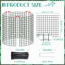 6 Packs 12"x 12" Large Wire Plant Protectors from Animals,Plant Cages for Outdoor Plants,Plant Covers from Animals with Ground Stakes and Nylon Ties Protect Plants,Shrubs,Vegetables from Animals-18PCS