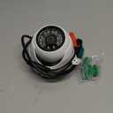 Analog CCTV Camera HD 1080P 4-in-1 (TVI/AHD/CVI/960H Analog) Security Dome Camera Outdoor Metal Housing, 24 IR-LEDs True Day & Night Monitoring 3.6mm Lens (White)