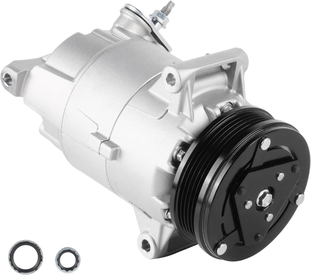 Air Conditioner AC Compressor for Chevrolet Cavalier 02-05, for Cobalt 05-10, HHR 06-10, Malibu 07-12, for Pontiac G5 G6 07-10, for Sunfire 02-05, for Saturn Aura 08 09, Ion 03 04 05 2.0L 2.2L 2.4L
