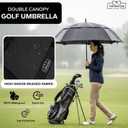 TopShade Golf Umbrella 68 inch, Double Canopy, Automatic Open