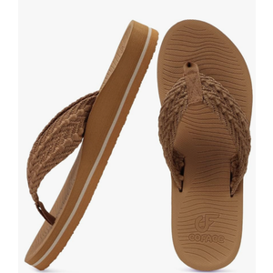 COFACE Womens Orthopedic Flip Flops Comfortable Orthotic Sandals Cushion Recovery Plantar Fasciitis Walking Slip On Ladies Flip Flops for Woman Size 10