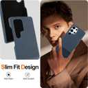 SOKAD Magnetic for Samsung Galaxy S25 Ultra Case Frameless, Blue | Compatible with Magsafe, Premium Leather Materials, Thin Slim Borderless, Classic Vintage Elegant for Men Women