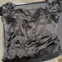 Ryanth BLack Satin Dress with Corset 10