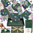 JINSTABAG Surprise Gift Box Explosion for Money, DIY Unique Folding Bouncing Cash Pop Up Gift Boxes for Birthday, Christmas, Anniversary, Valentine's Day. (Green)