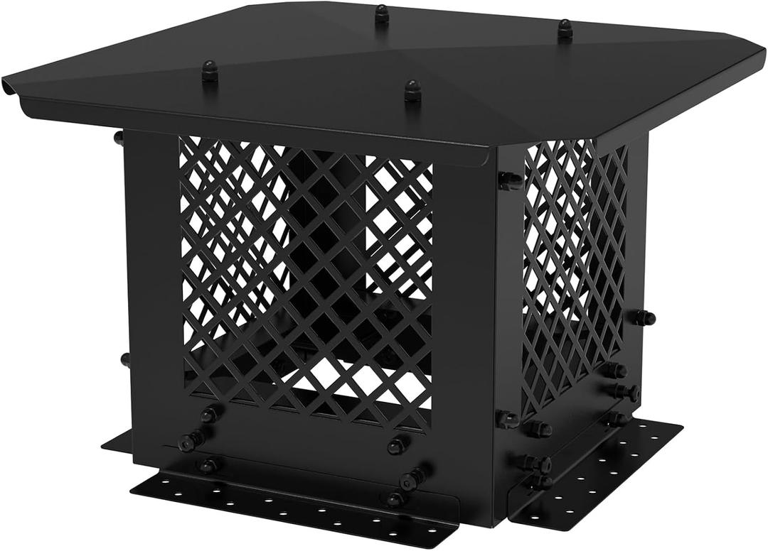 Stanbroil 10" x 10" Chimney Cap, Adjustable Fit Existing Outside Clay Flue