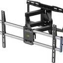 Outdoor TV Wall Mount for 47-90 Inch Television, Mount with Swivel and Tilt, Full Motion Weatherproof TV Bracket with Articulating Dual Arms, Max VESA 600X400 mm, 132lbs