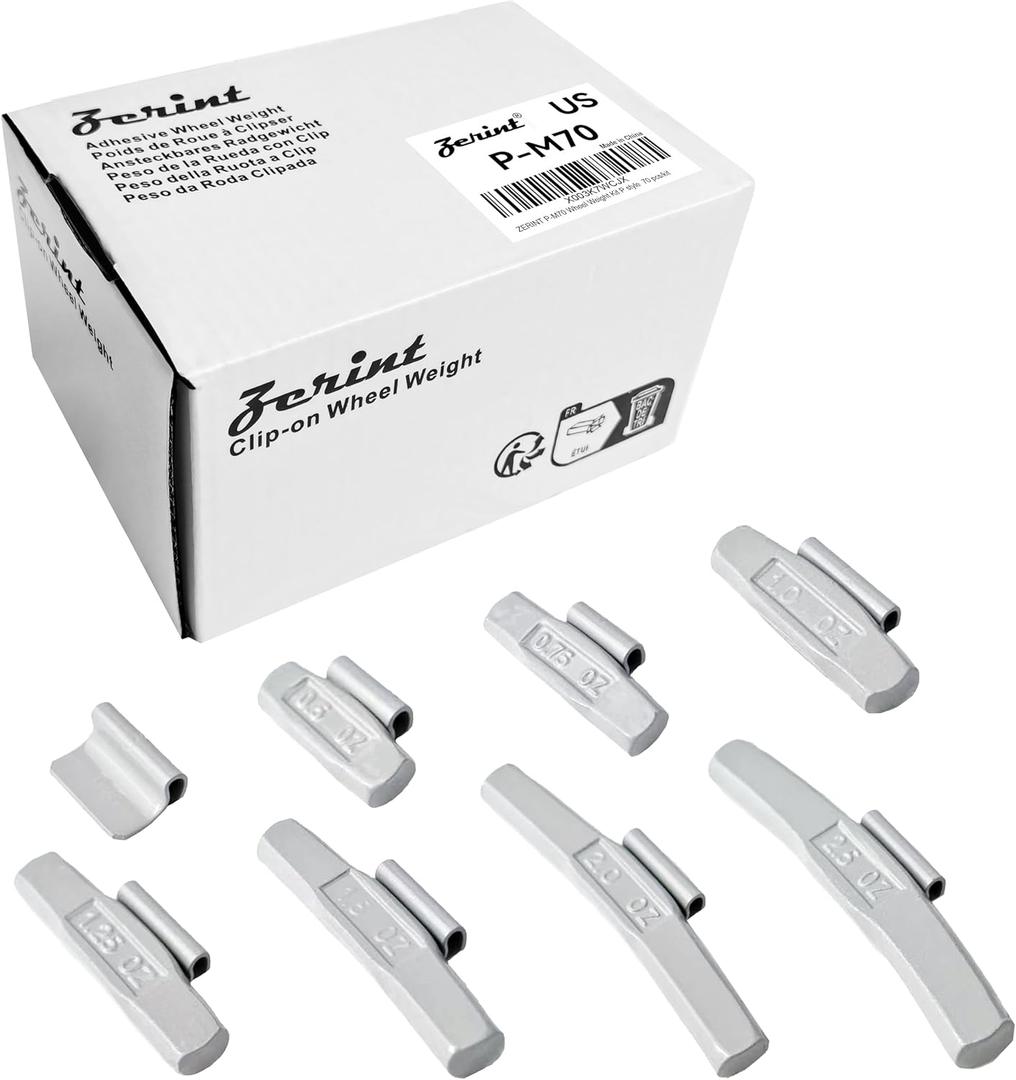 P-M70 Wheel Weight Kit P StyleGrey 70pcs/kit: 1/4oz 10pcs, 1/2oz 20pcs, 3/4oz 15pcs, 1oz 5pcs, 1 1/4oz 5pcs, 1 1/2oz 5pcs, 2oz 5pcs and 2 1/2oz 5pcs