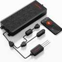 Spider Farmer GGS AC10 Power Strip Kits, 10 AC Smart APP-Based Controls Outlets, 3 in 1 Soil Sensor, Temp Humid Light Sensor, for Indoor Grow Tent Plants Room