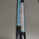 2 x Blackout Window Film, Window Privacy Film Frosted Faux 3D Floral Decorative Static Cling Heat Blocking Window Tint, Black, 17.5" x 78.7"